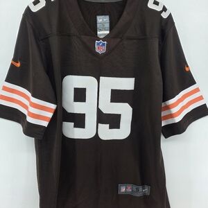 Cleveland Browns Jersey Mens Small Brown NFL Football Garrett Nike On Field